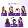 Cosglam Semi Permanent Hair Color | No Peroxide | Ammonia Free Hair Colour 61 Purple Blue - 120gm