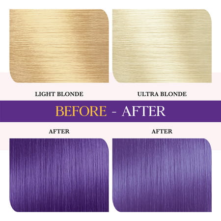 Cosglam Semi Permanent Hair Color | No Peroxide | Ammonia Free Hair Colour 61 Purple Blue - 120gm