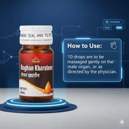 Cipzer Rogan Kharateen 20ml | Supports Mens Vitality| Energy & Overall Wellness
