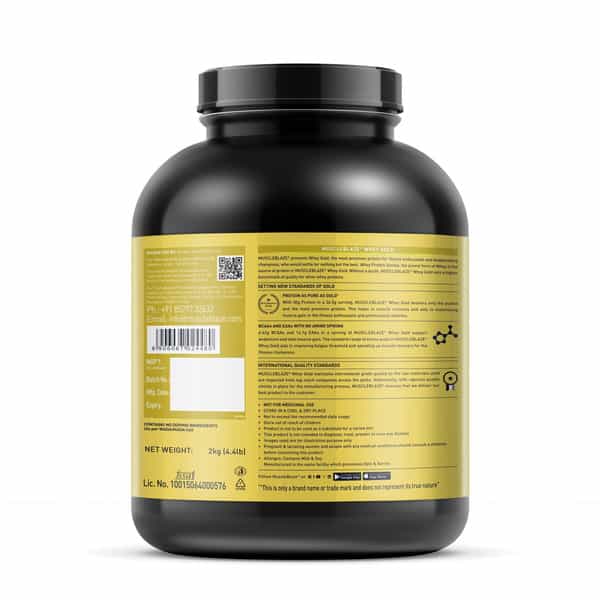 Muscleblaze Whey Gold | 100 Whey Protein Isolate | Labdoor Usa Certified (Mocha Cappuccino | 2Kg)