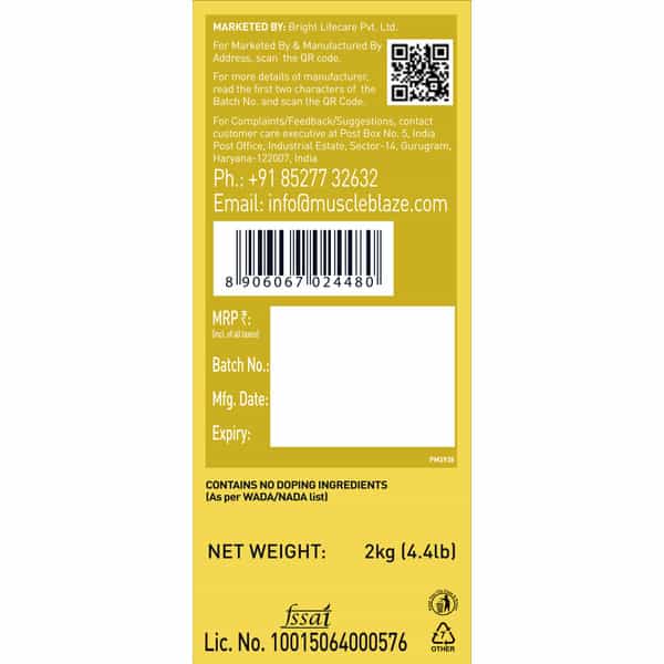 Muscleblaze Whey Gold | 100 Whey Protein Isolate | Labdoor Usa Certified (Mocha Cappuccino | 2Kg)
