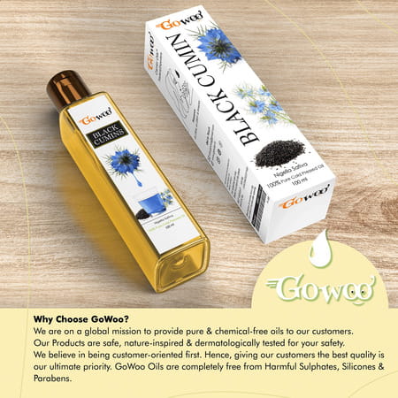 Go Woo 100% Pure Black Cumin Carrier Oil And Weight Loss 100 Ml