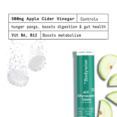 Be Bodywise Apple Cider Vinegar Effervescent Tablets For Weight Management (15n)