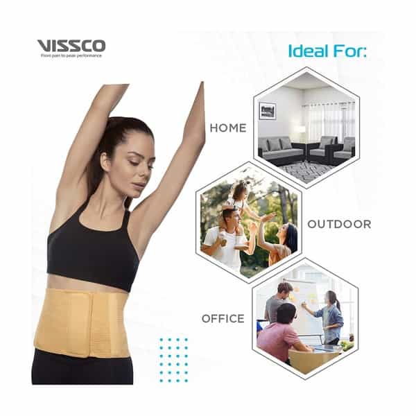 Vissco Core 8 Abdominal Belts 8 Inch Wide Large