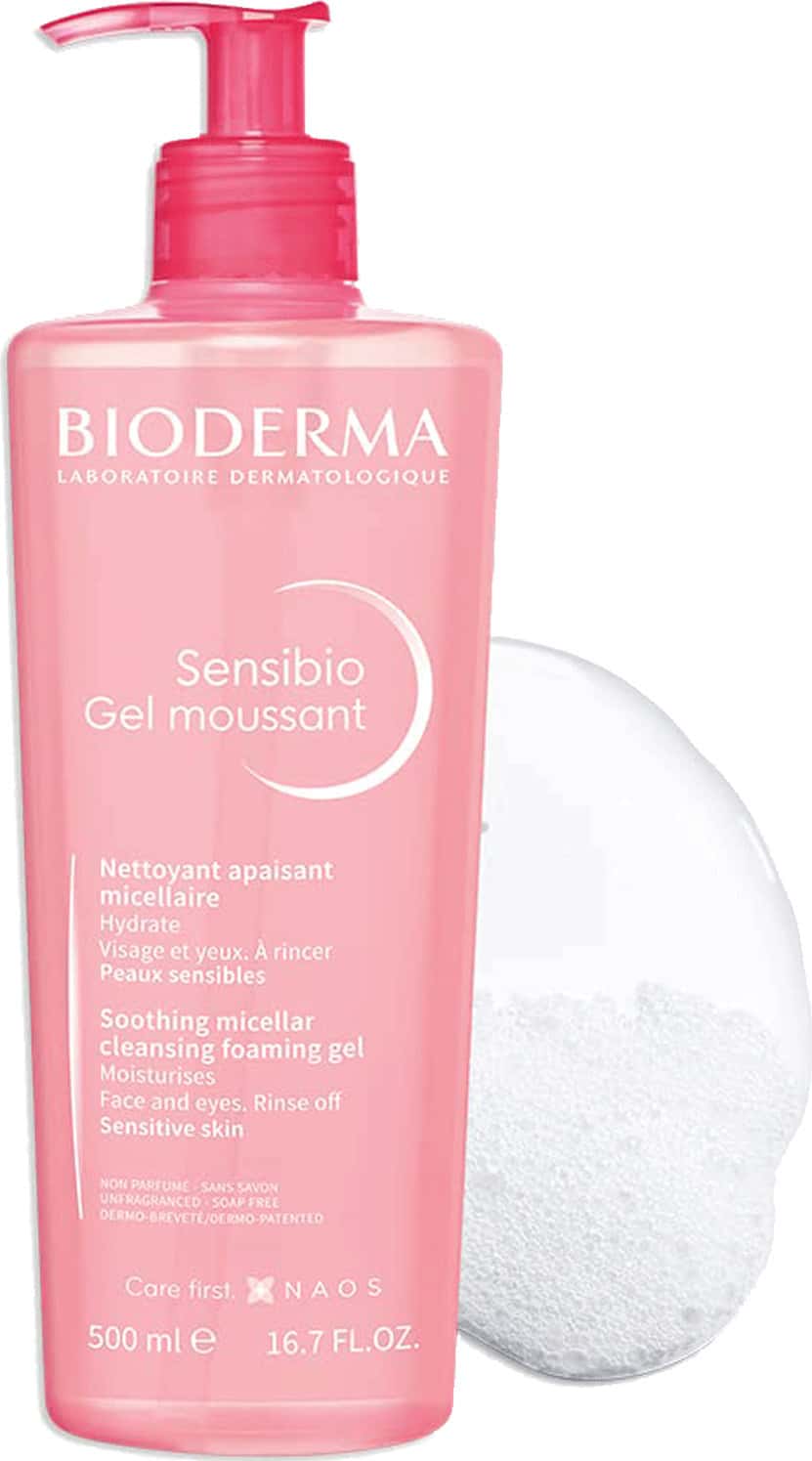 Bioderma Sensibio Gentle Soothing Micellar Cleansing Foaming Gel For Sensitive Skin 500ml