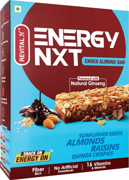 Revital H Energy Nxt Choco Almond Bar - 35G
