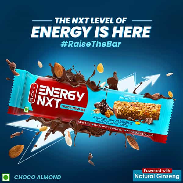 Revital H Energy Nxt Choco Almond Bar - 35G