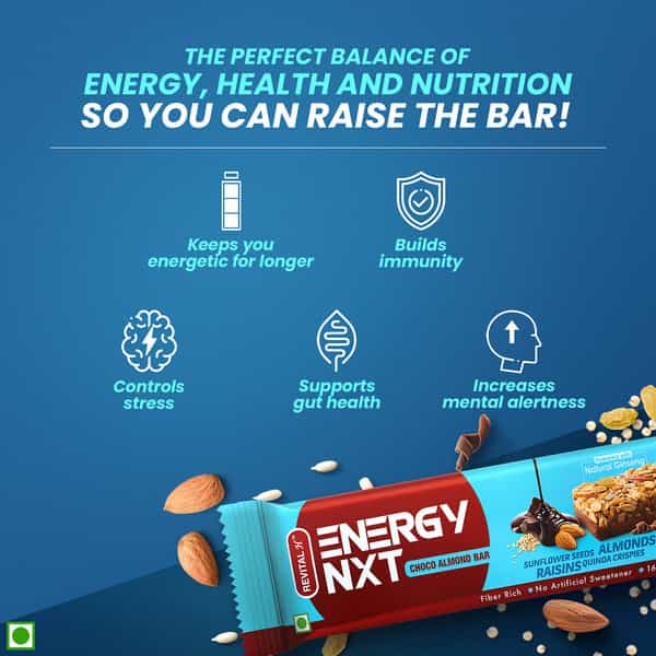 Revital H Energy Nxt Choco Almond Bar - 35G