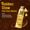 Gynoveda 24K Gold Face Serum For Skin Brightening With Kesar & Rosemary. Facial Like Glow. 90Ml