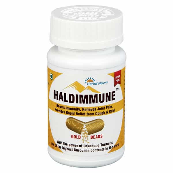 Herba Neuva Haldimmune Capsules With Lakadong Haldi.boosts Immunity & Joint Health- 1X 60 Capsules