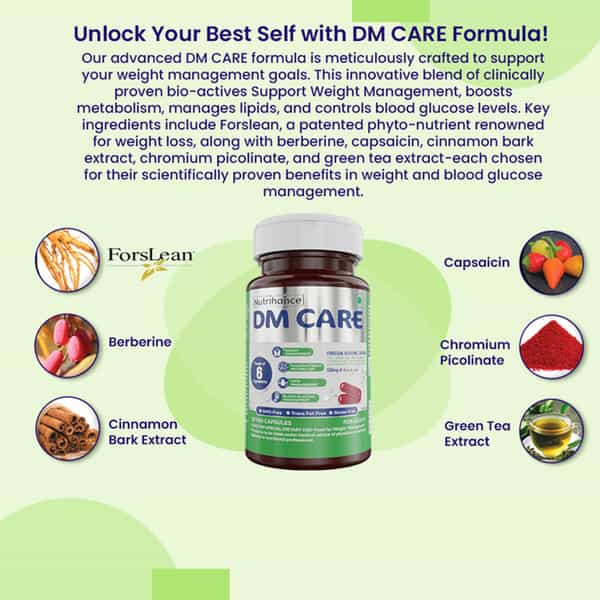 Jubilant Nutrihance Dm Care With Forslean For Adults 30 Veg Capsules