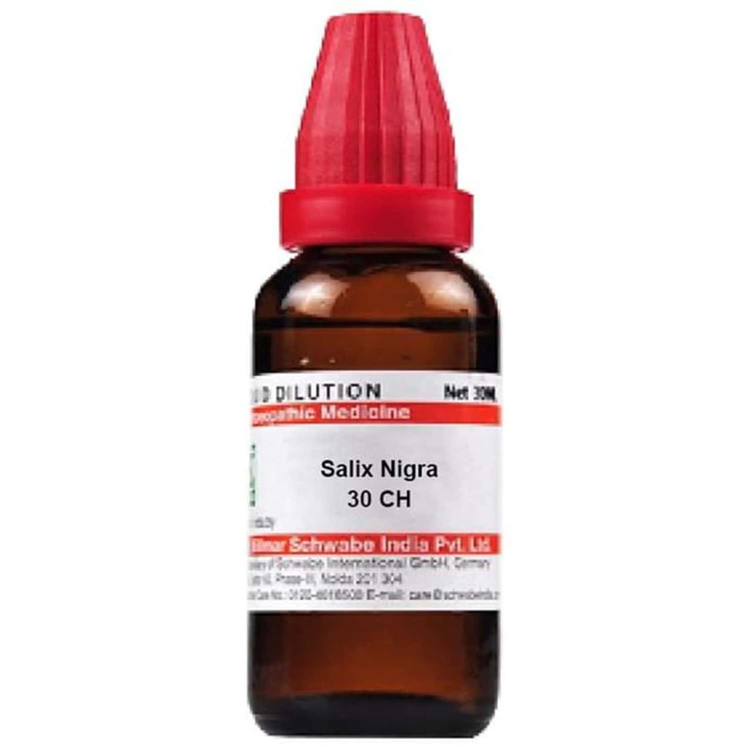 Dr. Willmar Schwabe India Salix Nigra Dilution 30 Ch 30 Ml