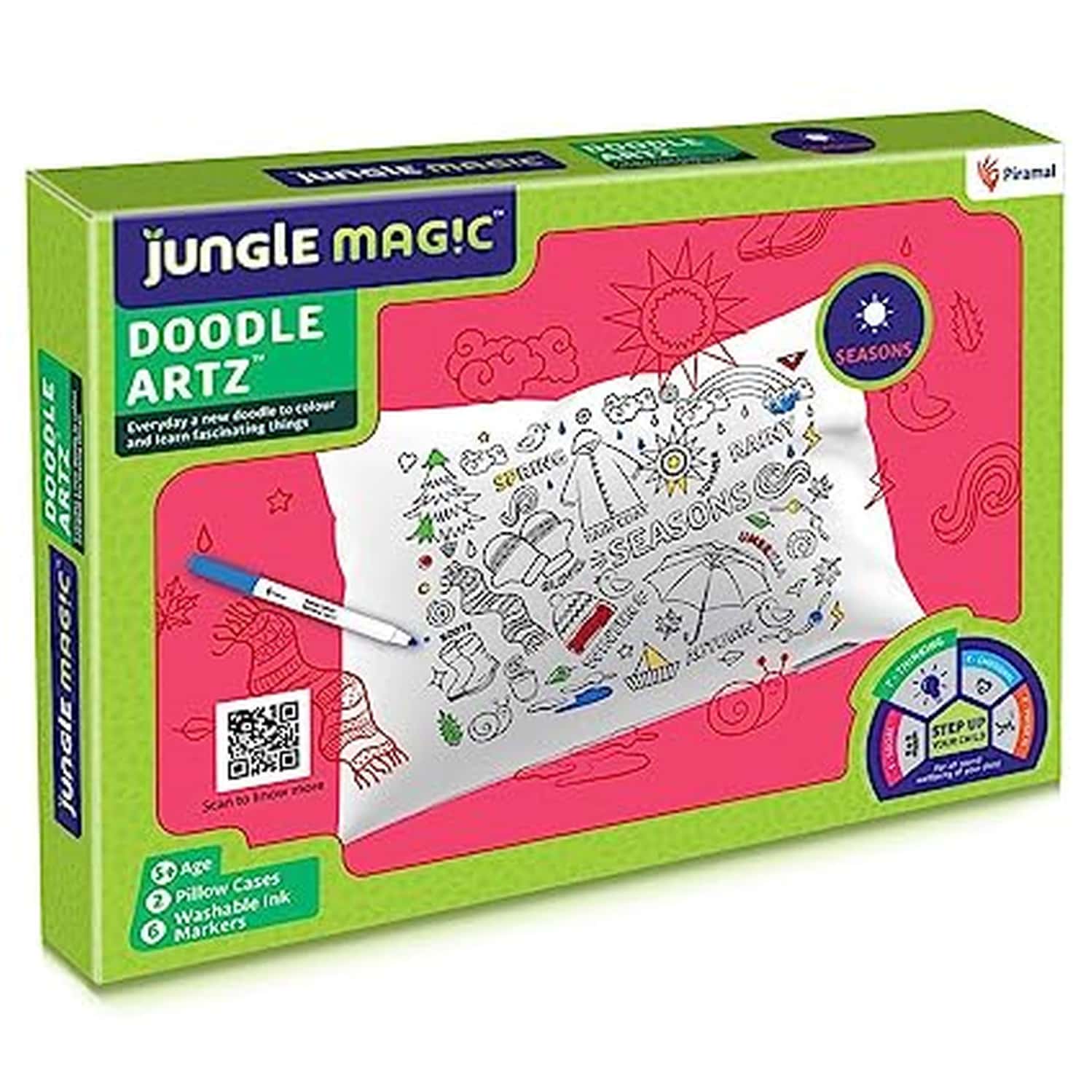 Jungle Magic Doodle Artz Seasons | White
