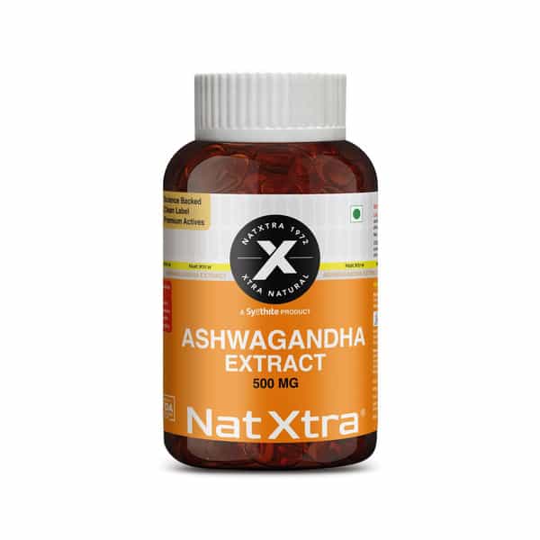 Natxtra Ashwagandha - Dstr - For Stress Relief And Better Brain Function- (60 Capsules)