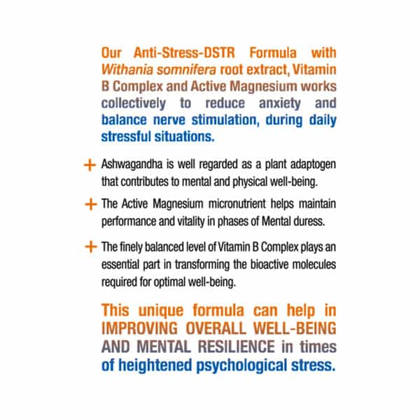 Natxtra Ashwagandha - Dstr - For Stress Relief And Better Brain Function- (60 Capsules)