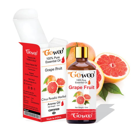 Pack Of 2 Grape Fruit Essential Oil & Olive Carrier Oil - 100% Pure & Natural Oil