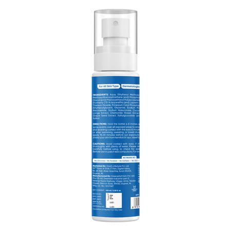 Aravi Organic Dual Mineral Sunscreen Body Spray Spf 50 Pa++++ - Broad Spectrum - 100ml