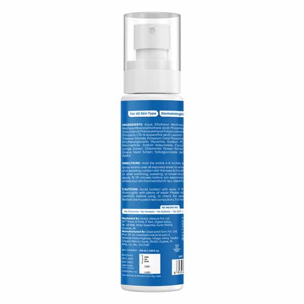 Aravi Organic Dual Mineral Sunscreen Body Spray Spf 50 Pa++++ - Broad Spectrum - 100Ml