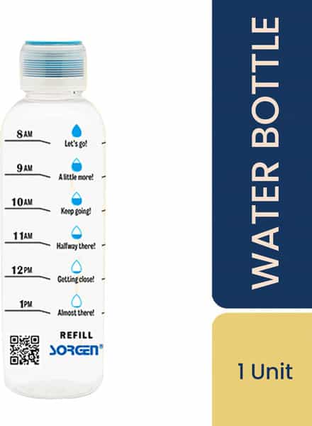 Sorgen Hourly Water Bottle With Motivational Time Marker