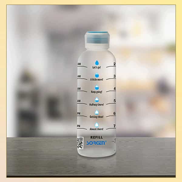 Sorgen Hourly Water Bottle With Motivational Time Marker