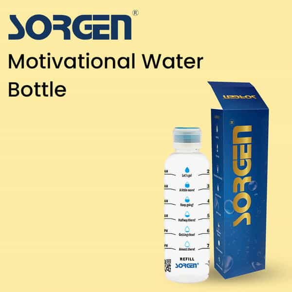 Sorgen Hourly Water Bottle With Motivational Time Marker