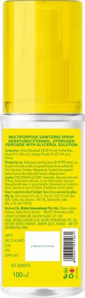 Bisleri Sunshine Hand Sanitizer Spray- 100 Ml