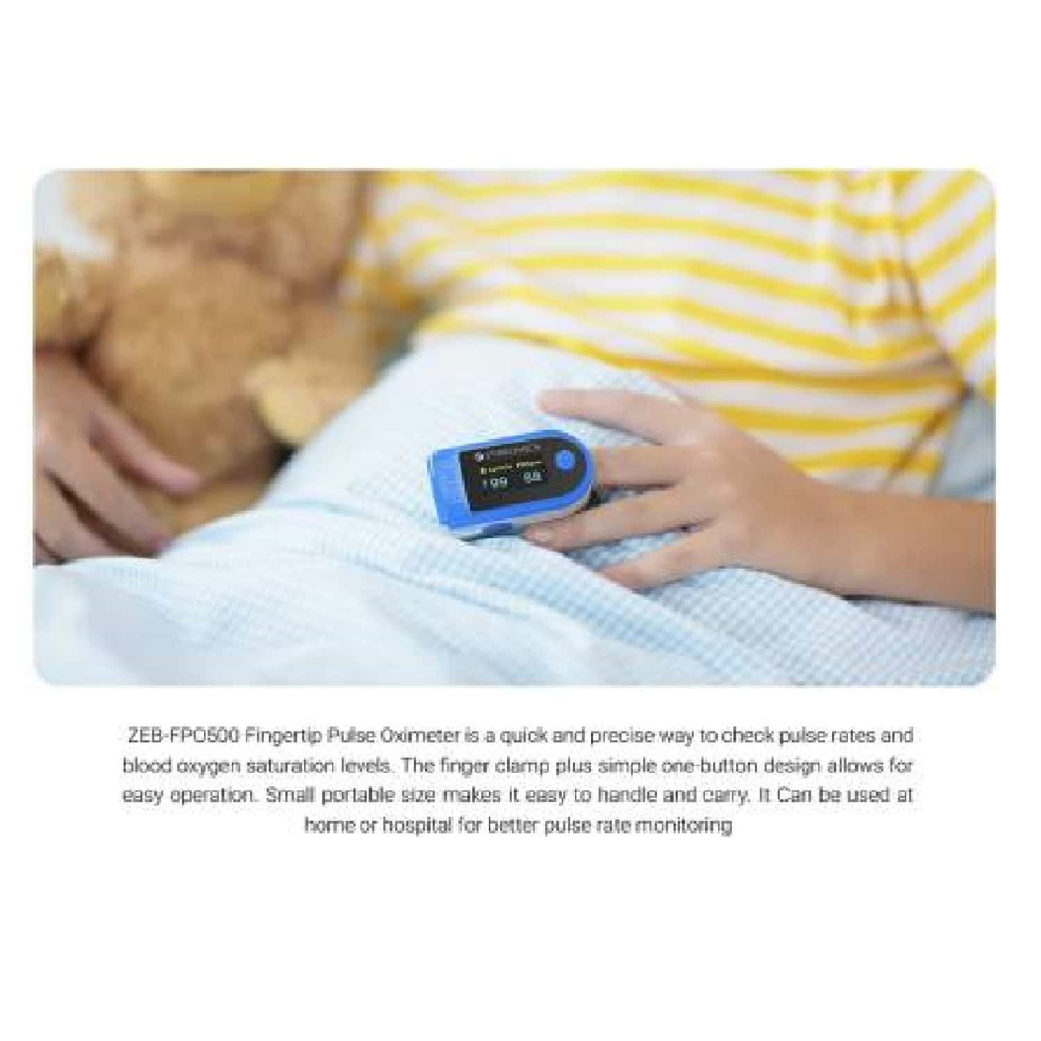 Buy ZEBRONICS FINGERTIP PULSE OXIMETER (ZEBFP0500) Online & Get Upto