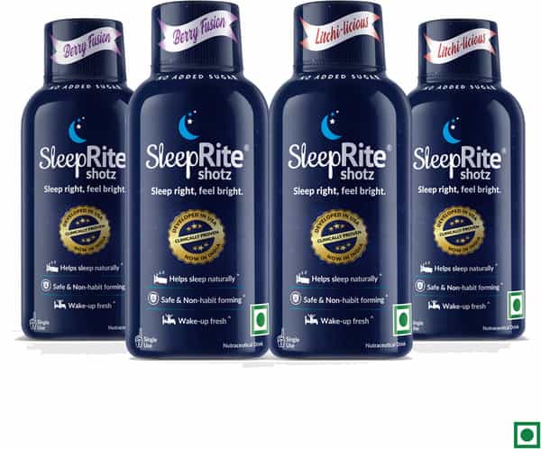Sleeprite Shotz 2 Berry 2 Licious Litchi (Pack Of 4) Bottle Of 60 Ml