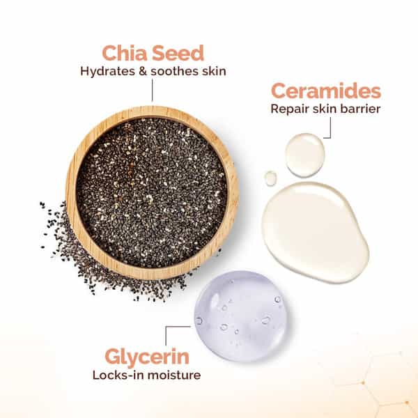 Mamaearth Chia Oil Free Face Wash With Chia Seed & Ceramides - 100Ml