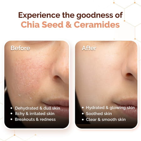 Mamaearth Chia Oil Free Face Wash With Chia Seed & Ceramides - 100Ml