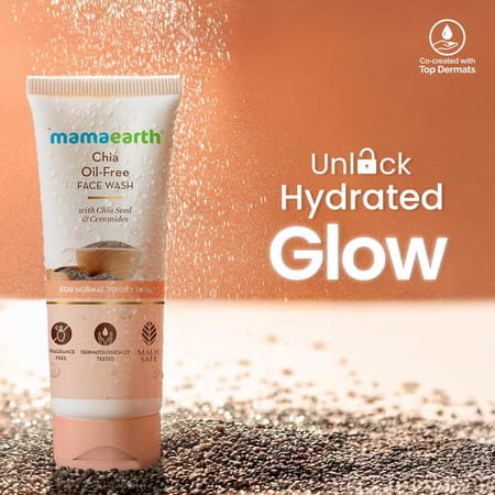 Mamaearth Chia Oil Free Face Wash With Chia Seed & Ceramides - 100Ml