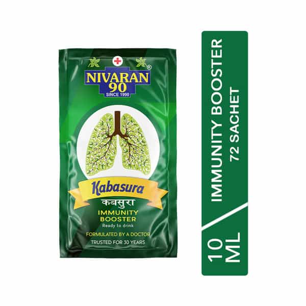 Nivaran 90 Kabasura Syrup(3 Strip - 72 Sachets - 10 Ml)