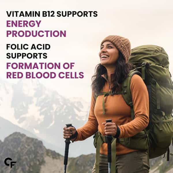 Carbamide Forte Vitamin B-Complex | B1 | B2 | B3 | B5 | B6 | B9 & B12 | For Women & Men - 120 Tablet