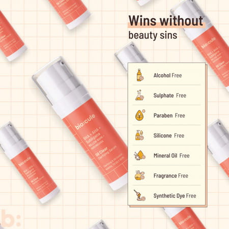 Biocule Oil Clear Clarifying Face Serum With Aha + Bha For Pore Tightening & Oil Control (30 Ml)