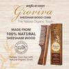 Groviva Sheesham Wood Comb 15 Fc | Hair Straightening | For Men (Pack Of 2)