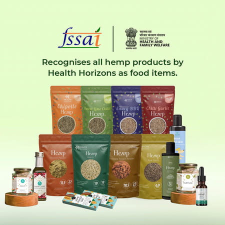 Health Horizons Cold Pressed Hemp Oil For Massage|Omega 6 & 3, Iron, Vitamin E & Amino Acids (100ml)