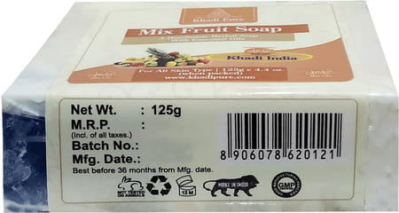 Khadi Pure Herbal Mix Fruit Soap - 125g ( Set Of 2)
