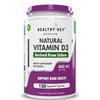 Healthyhey Vegan Vitamin D3 - Natural Plant Based - 120 Veg Capsules