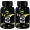 Fij Ayurveda Raw Shilajit/Shilajeet Capsule For Men & Women - 500mg 60 Capsules (Pack Of 2)