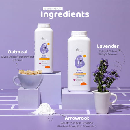 R For Rabbit Baby Powder 200g Pure & Beyond Natural|Oatmeal & Arrowroot, Suits Sensitive Skin|2 Pack