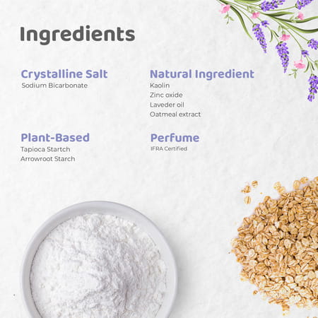 R For Rabbit Baby Powder 200g Pure & Beyond Natural|Oatmeal & Arrowroot, Suits Sensitive Skin|2 Pack