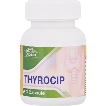 Cipzer Thyrocip 60 Capsules Supports Thyroid Health | Helps Manage Hyperthyroidism & Weight Balance