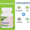 Cipzer Thyrocip 60 Capsules Supports Thyroid Health | Helps Manage Hyperthyroidism & Weight Balance
