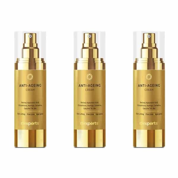 Brinton D'experts Anti-Aging Cream With Retinol | Hyaluronic Acid | Moringa | 30Gm X Pack Of 3