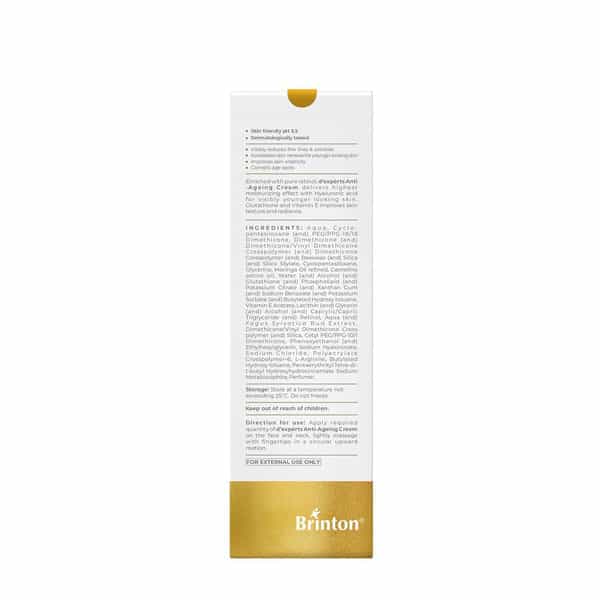 Brinton D'experts Anti-Aging Cream With Retinol | Hyaluronic Acid | Moringa | 30Gm X Pack Of 3