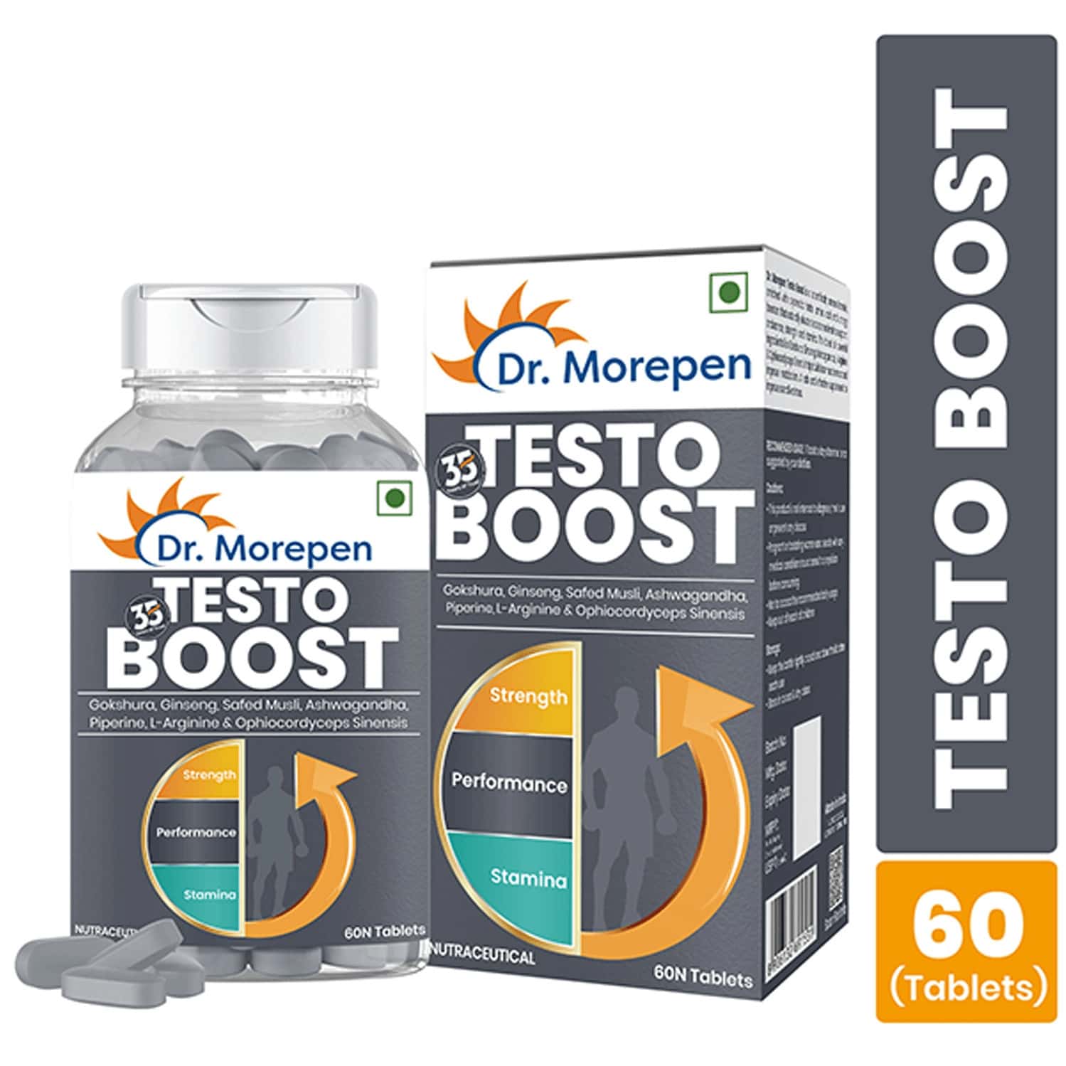 Buy DR. MOREPEN TESTO BOOST AND MULTIVITAMIN MEN TABLETS 120 VEG