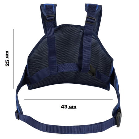 Magic Seat- 2 Wheelerkids Safety Seat Belt/Kids Carrier Protection For 2 Wheelers (Blue-Alphabet N)