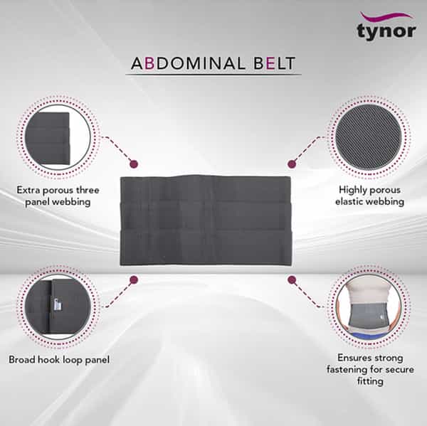 Oac Abdominal Belt - Grey - Medium - 1 Unit
