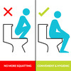 Peebuddy Disposable Toilet Seat Cover To Avoid Direct Contact With Unhygienic Toilet Seats - 60