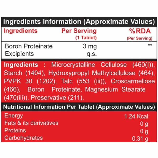 Pharmgrade Healthy Living Boron 60Tabs Red Series